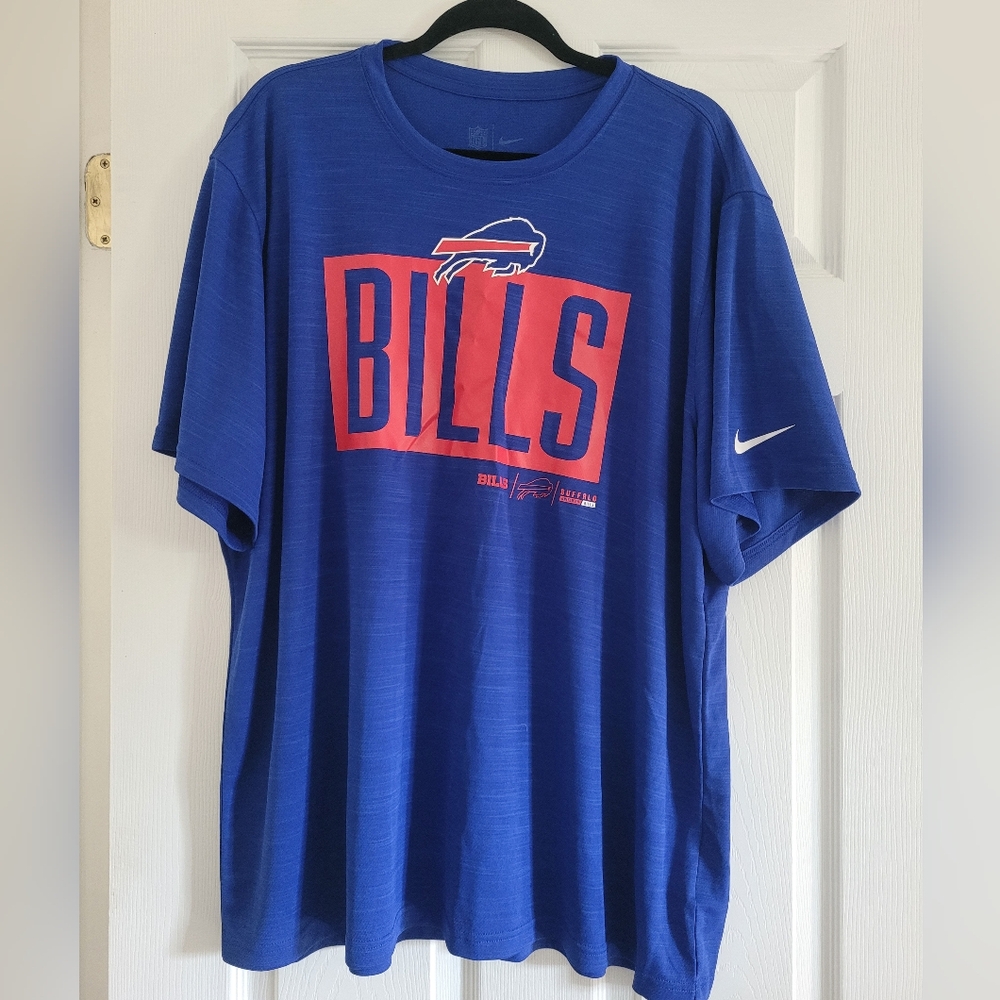 Nike Blue and Red Bills T-Shirt